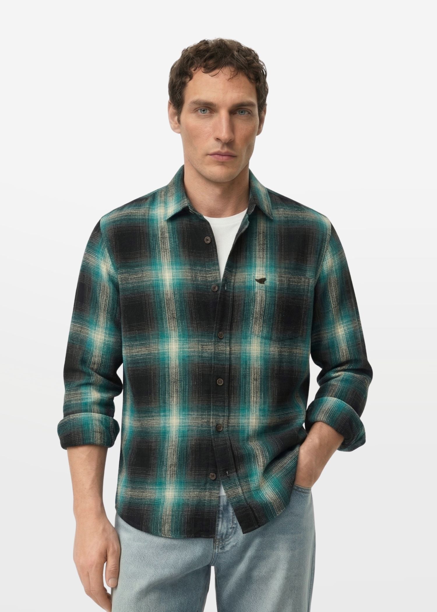 Checked Green Shirt