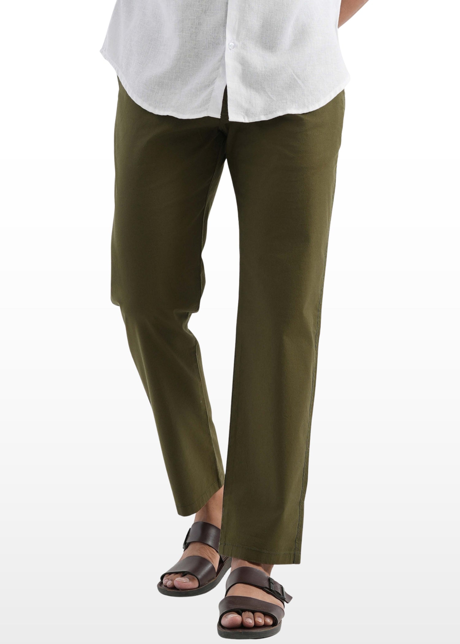 Green Cotton Pant
