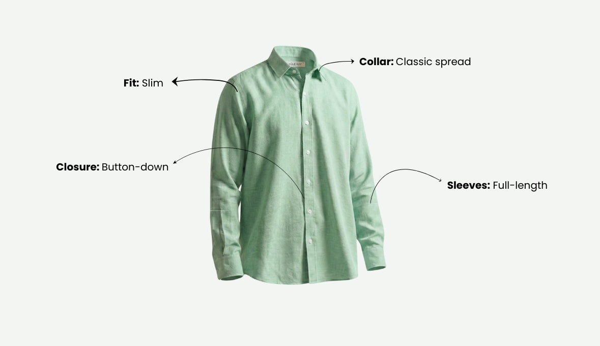 Cactus Green Lyocell Linen Shirt