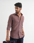 Rose Taupe Crushed Cotton Shirt