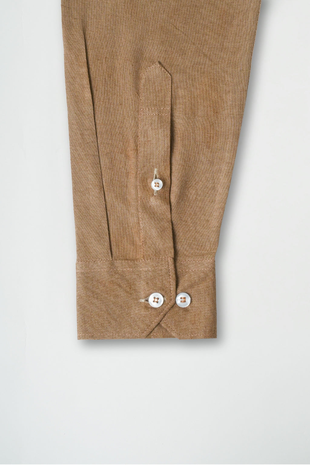 Mocha Brown Viscose Linen Shirt