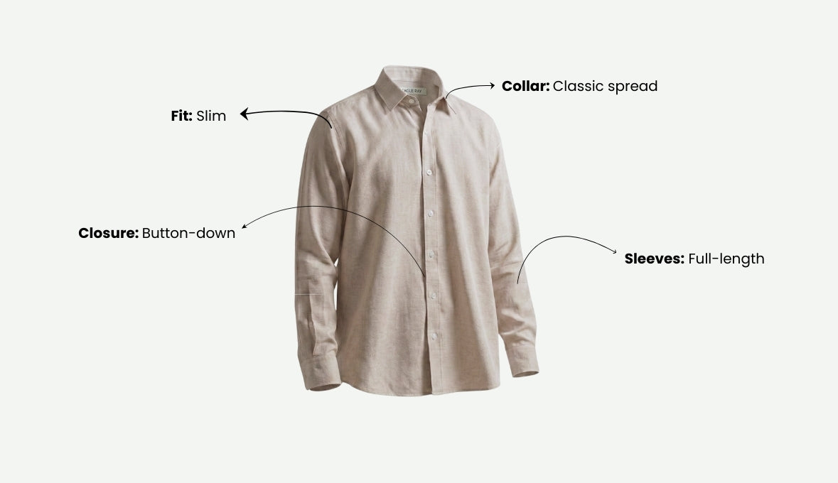 Pastel Grey Lyocell Linen Shirt