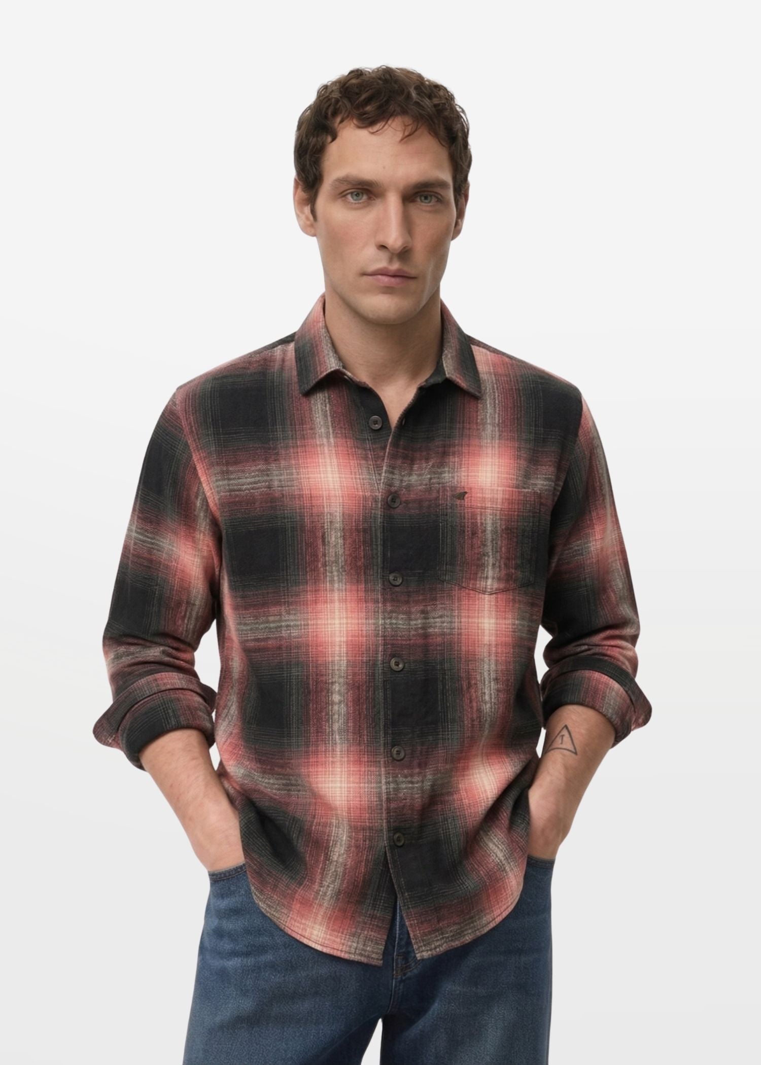 Checked Red Shirt