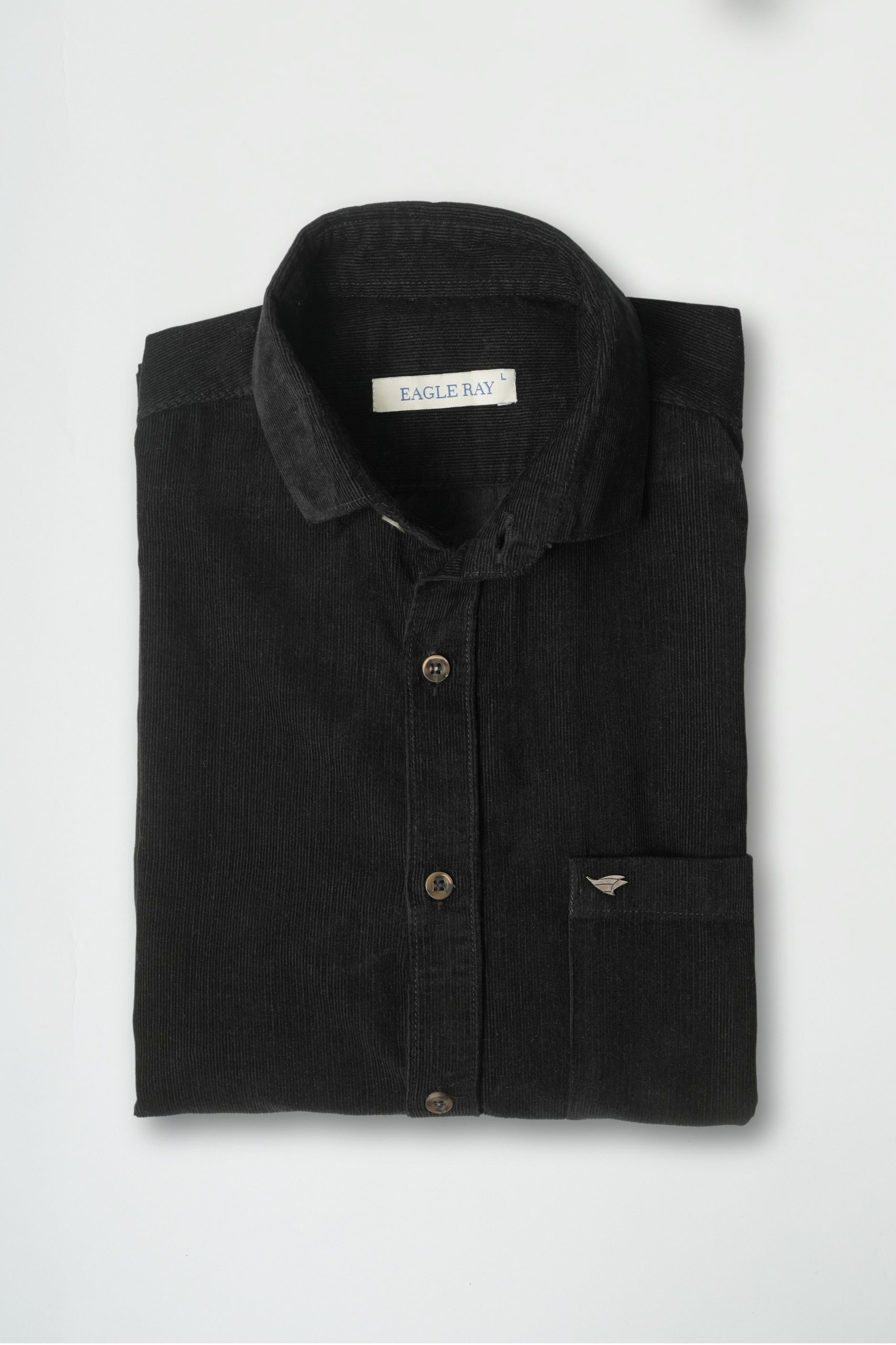Smoky Black Corduroy Shirt
