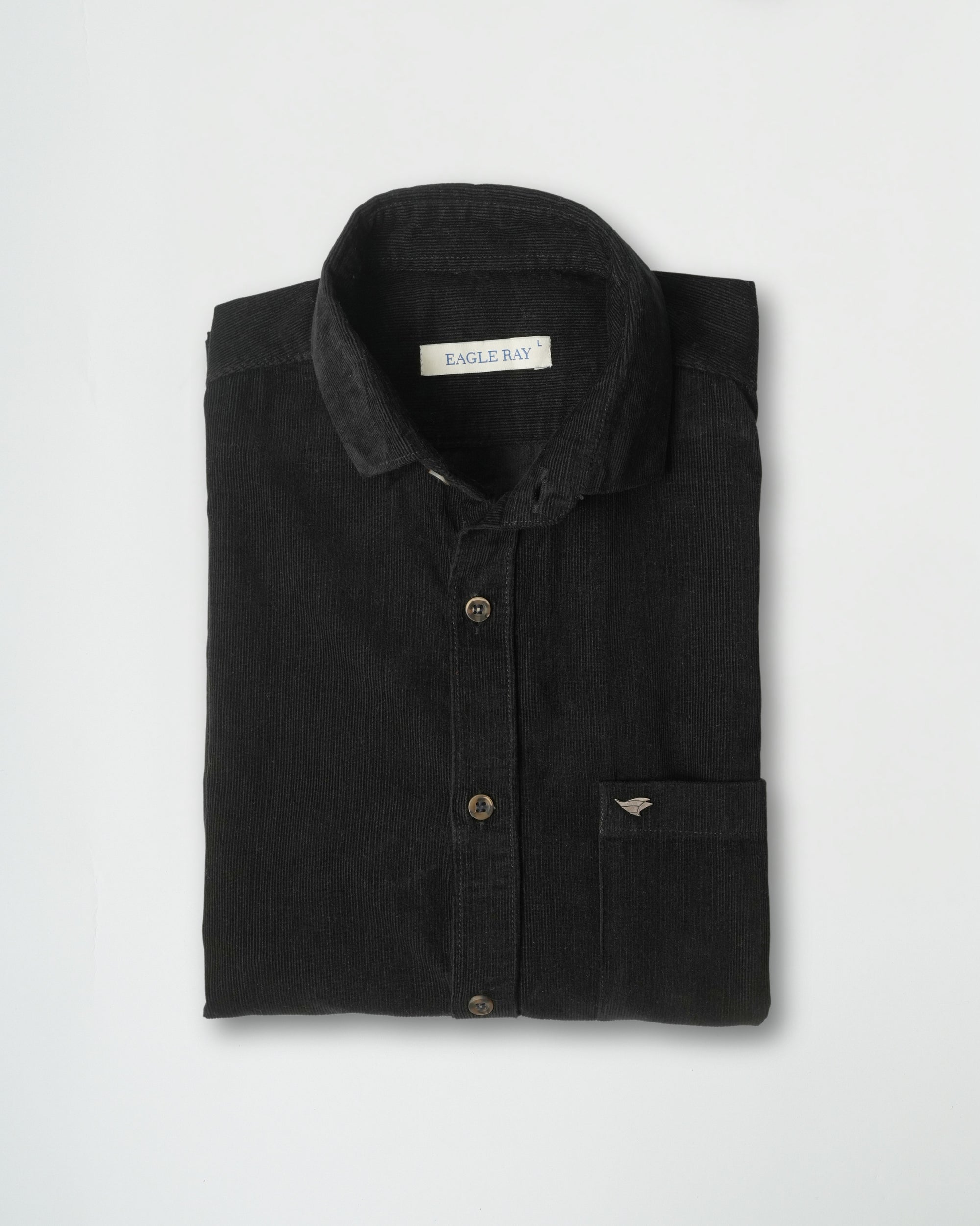 Smoky Black Corduroy Shirt