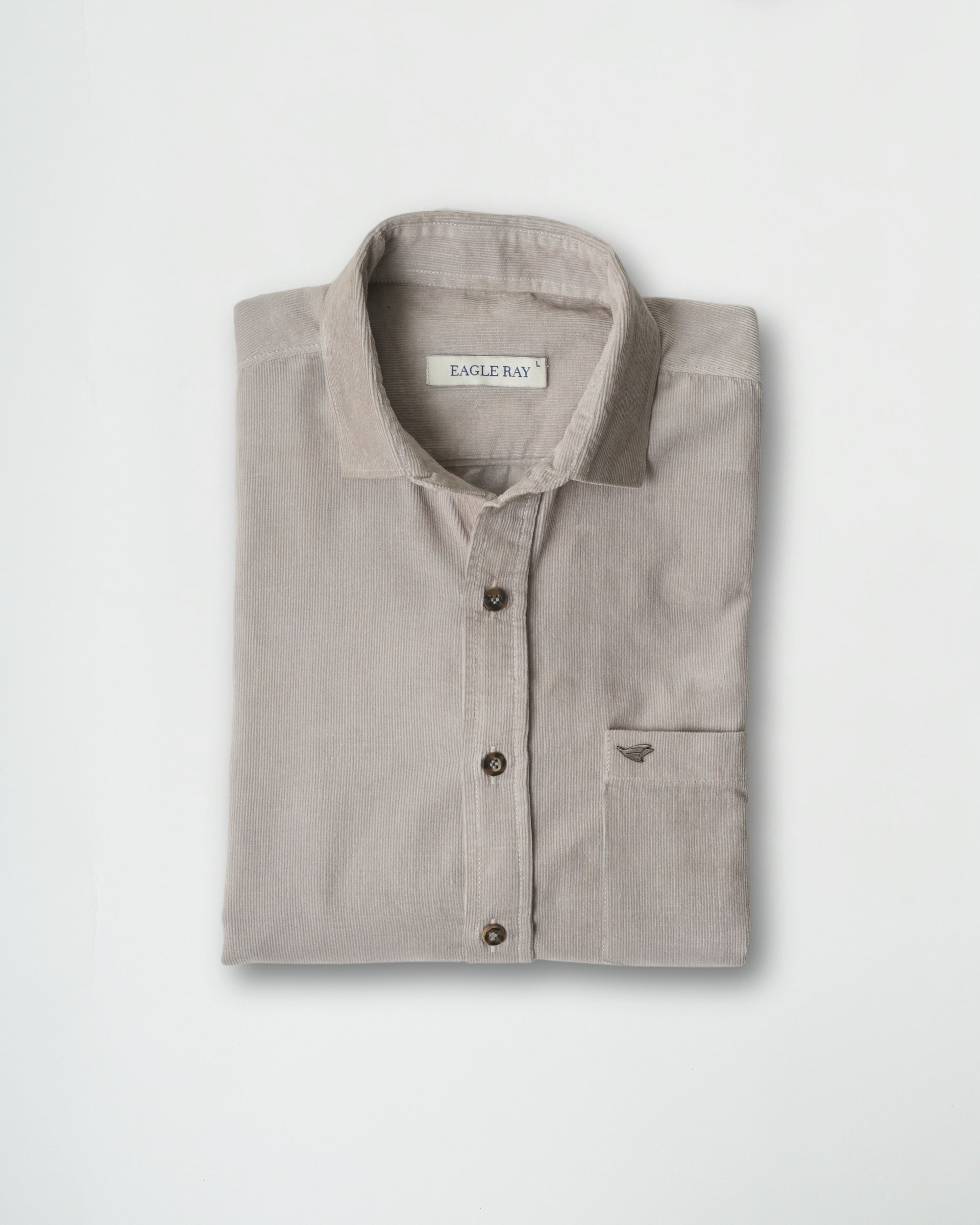 Ash Grey Corduroy Shirt