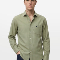 Coral Green Fluid Shirt