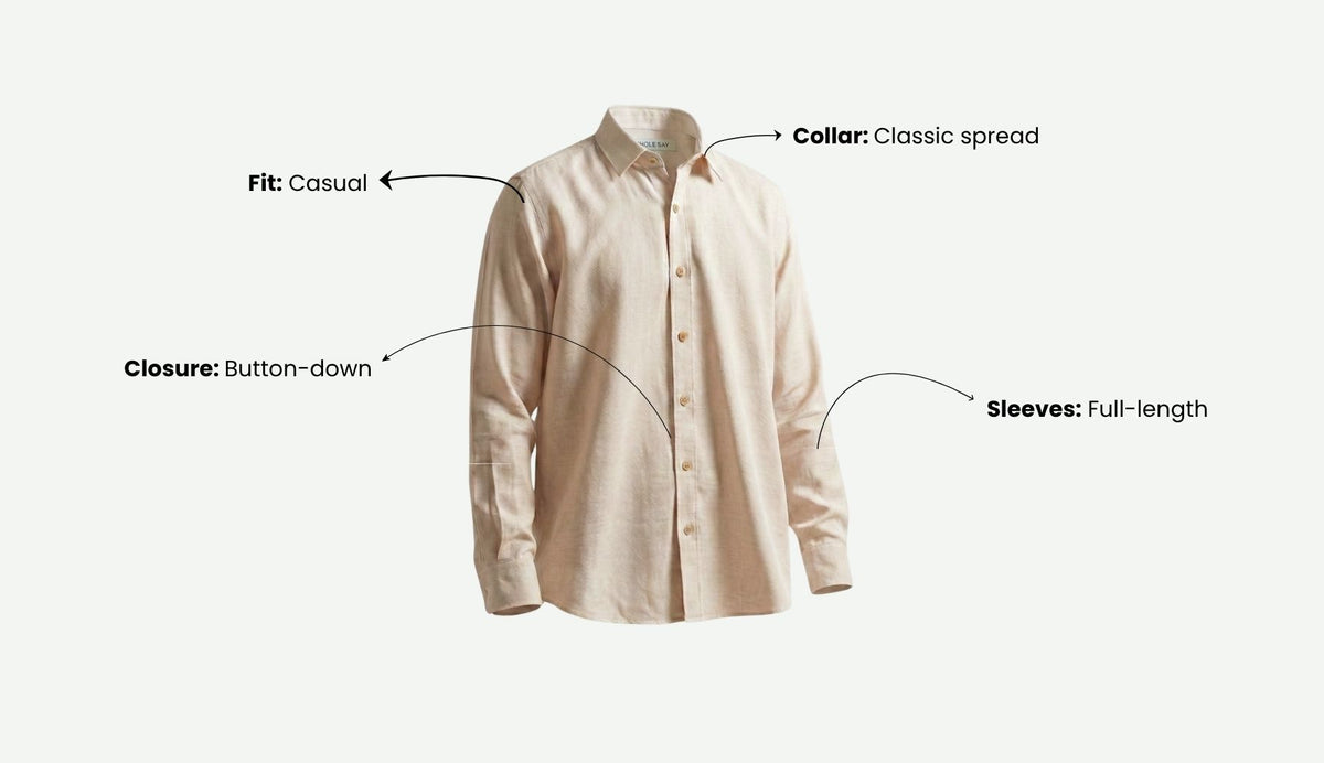 Soft Amber Crushed Cotton Shirt