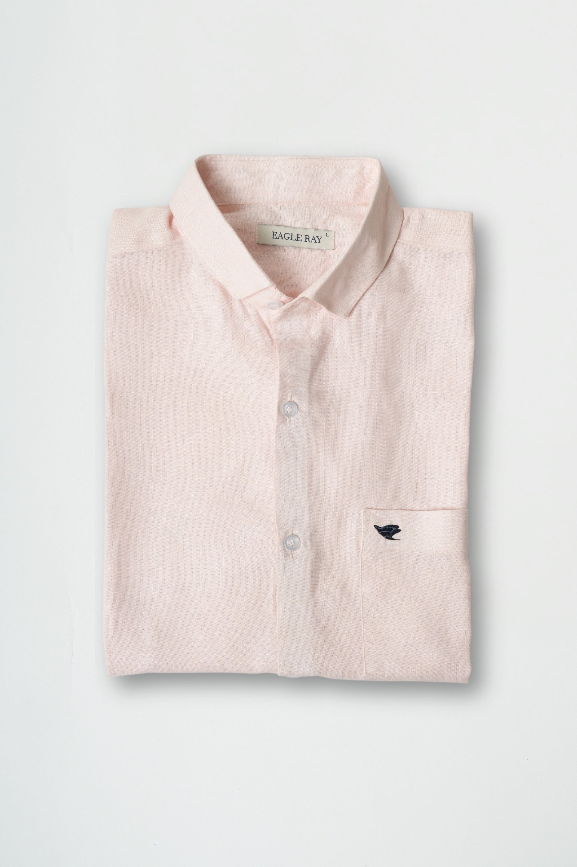 Oyster Pink Viscose Linen Shirt
