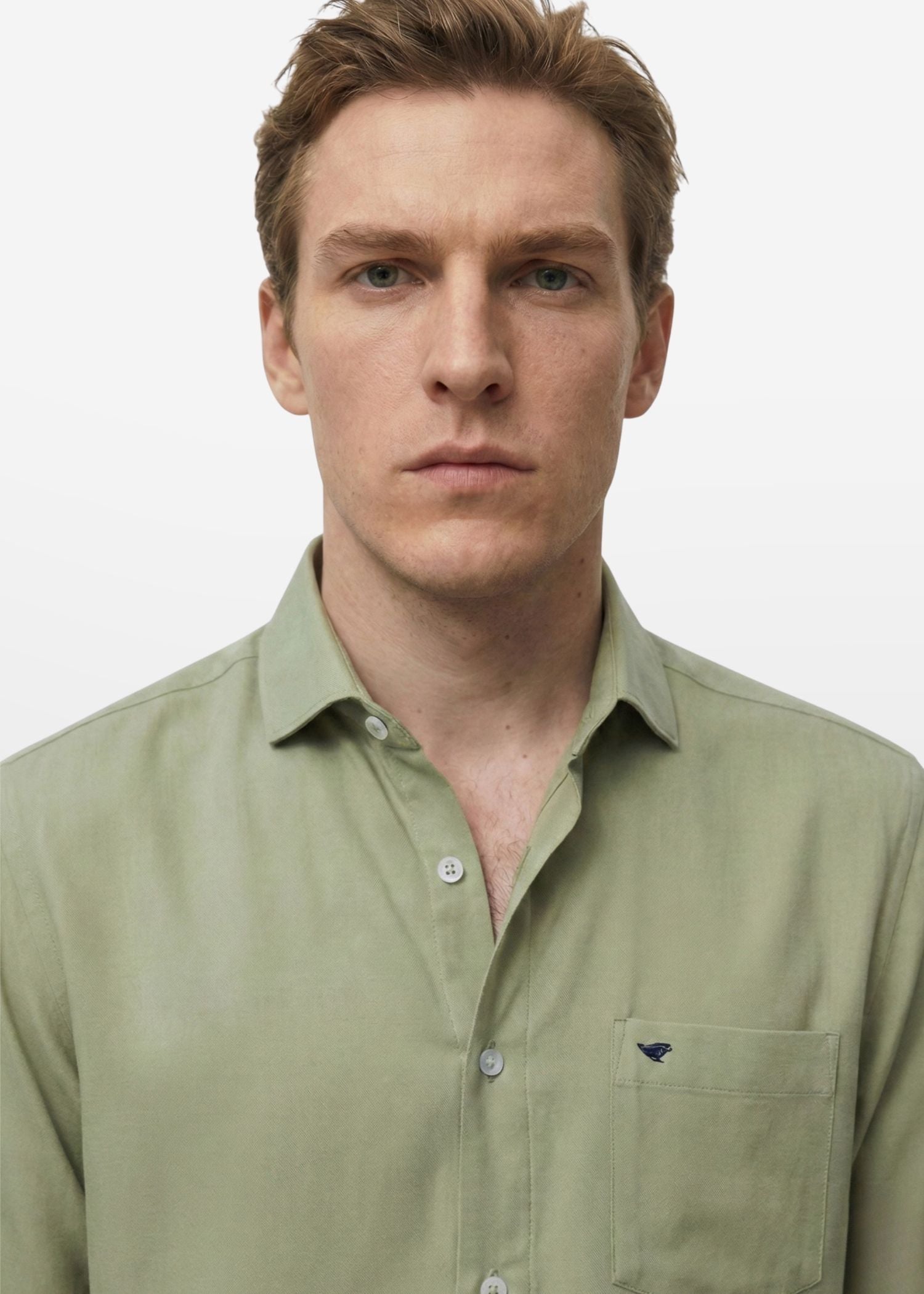 Coral Green Fluid Shirt