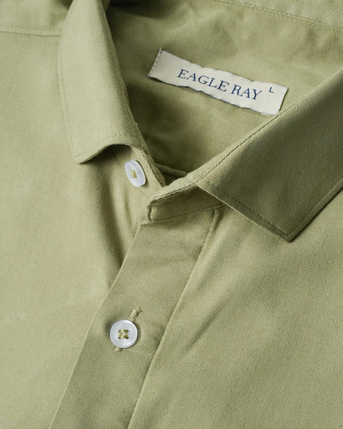 Coral Green Fluid Shirt