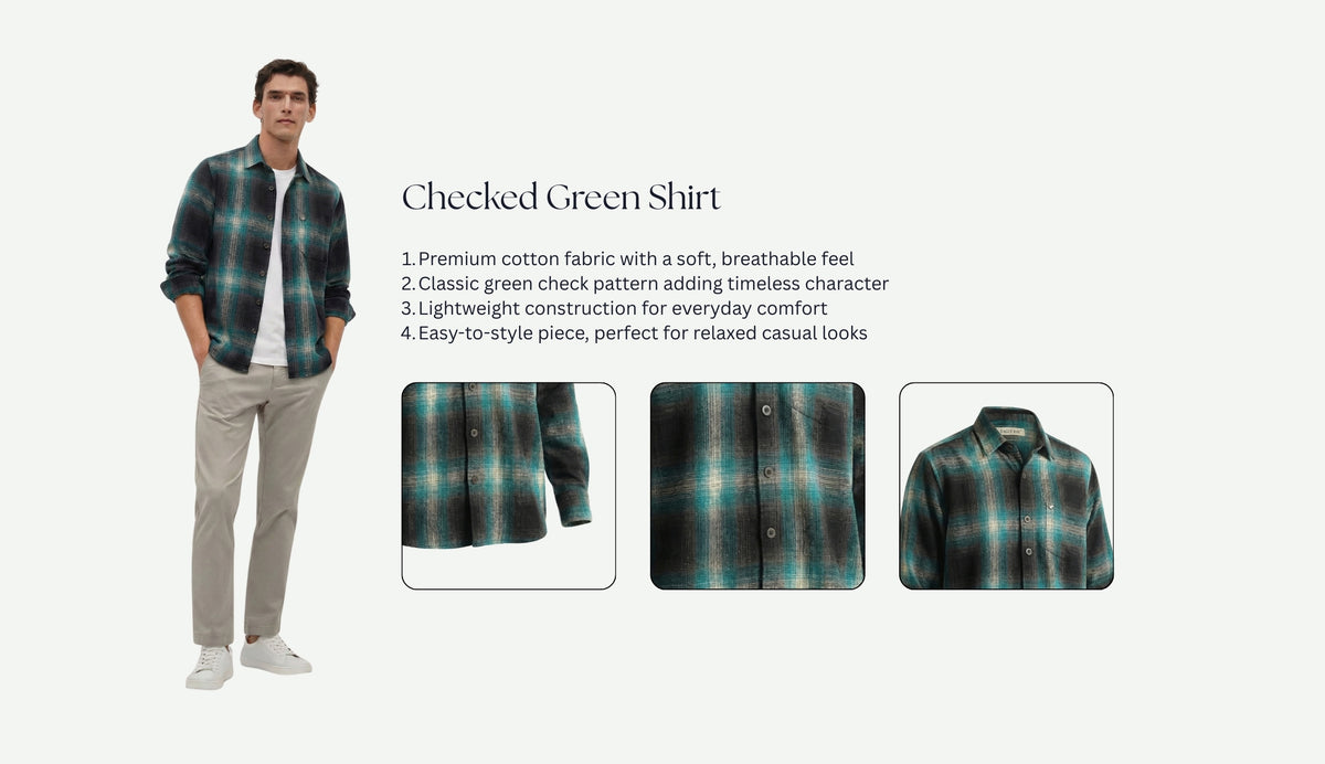 Checked Green Shirt