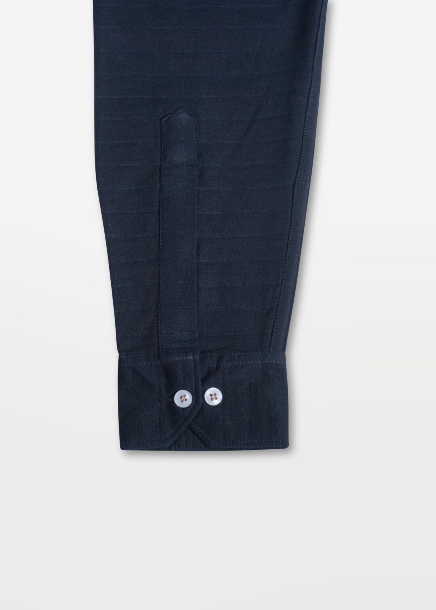 Dark Blue Structured Cotton Shirt