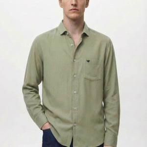 Coral Green Fluid Shirt