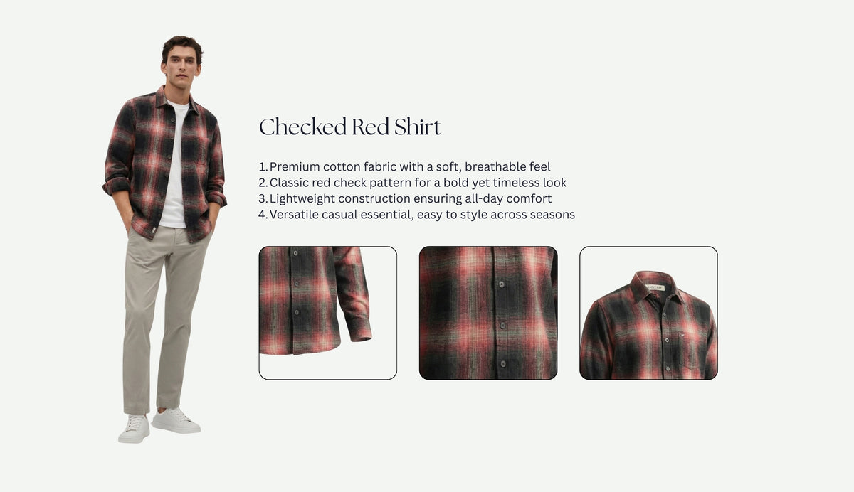 Checked Red Shirt