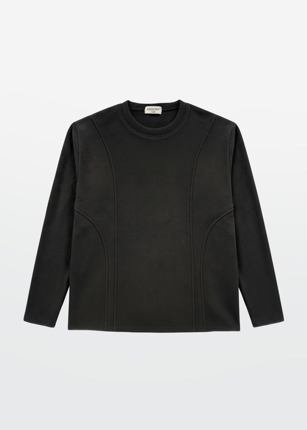 Cloud Sweatshirt in Black — Men's Boxy Fit Sweatshirt | Eagle Ray