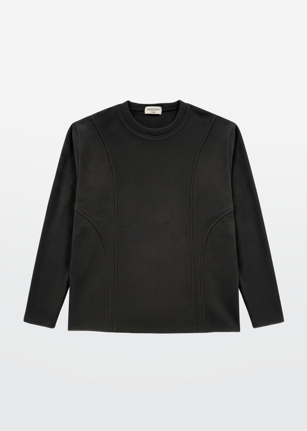 Cloud Sweatshirt in Black — Men's Boxy Fit Sweatshirt | Eagle Ray