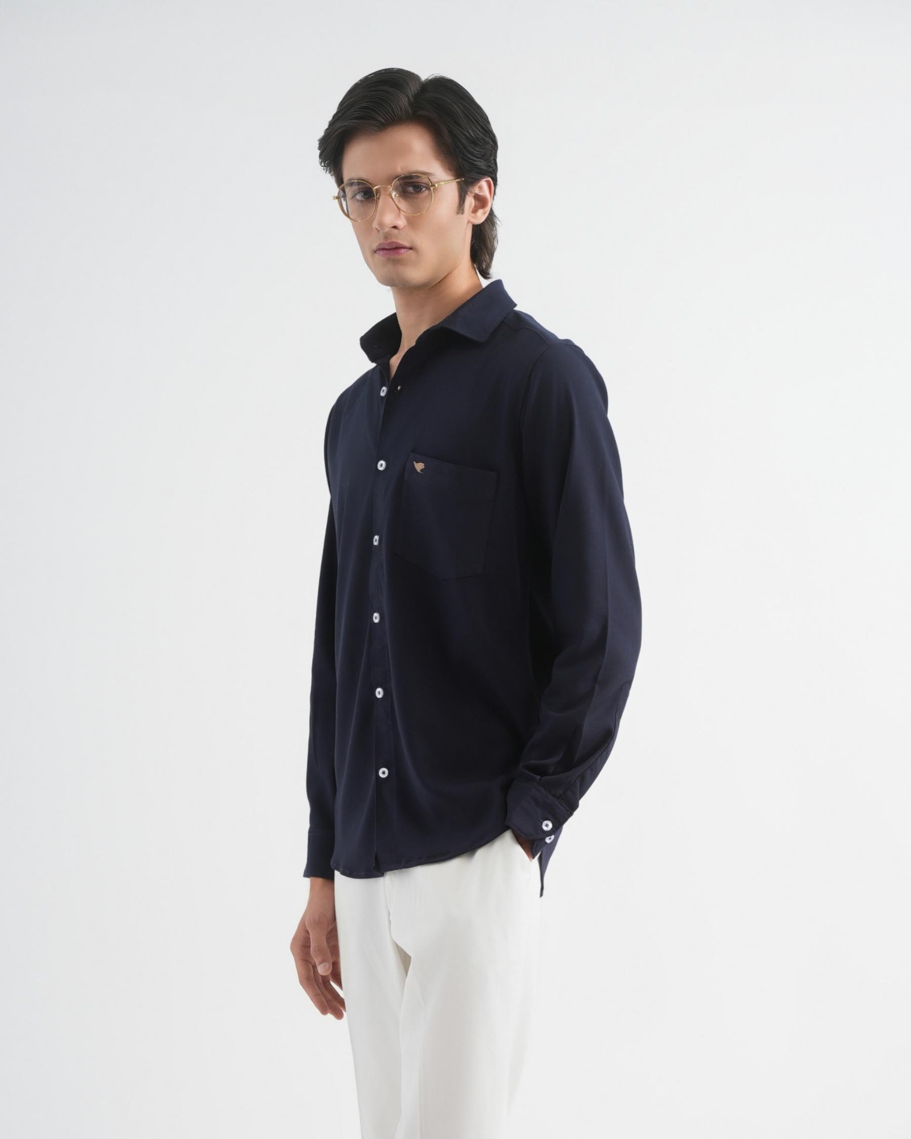 Mirage Blue Fluid Shirt