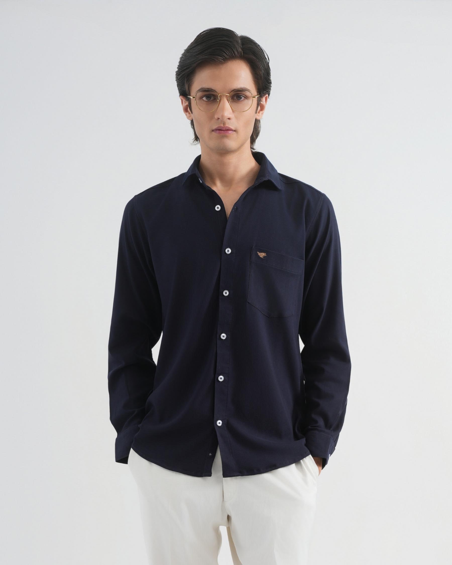 Mirage Blue Fluid Shirt