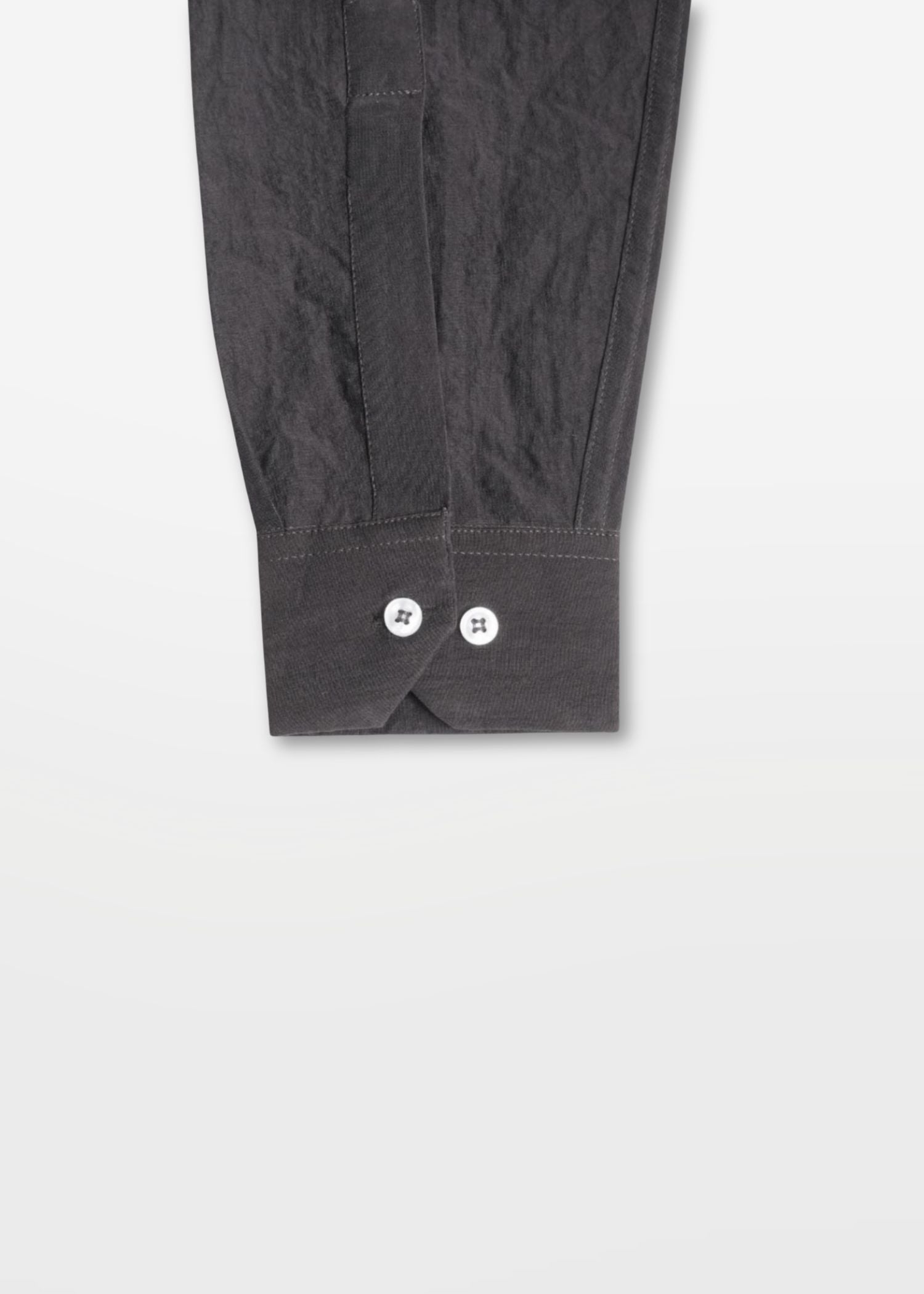 Dark Grey Crushed Cotton Shirt