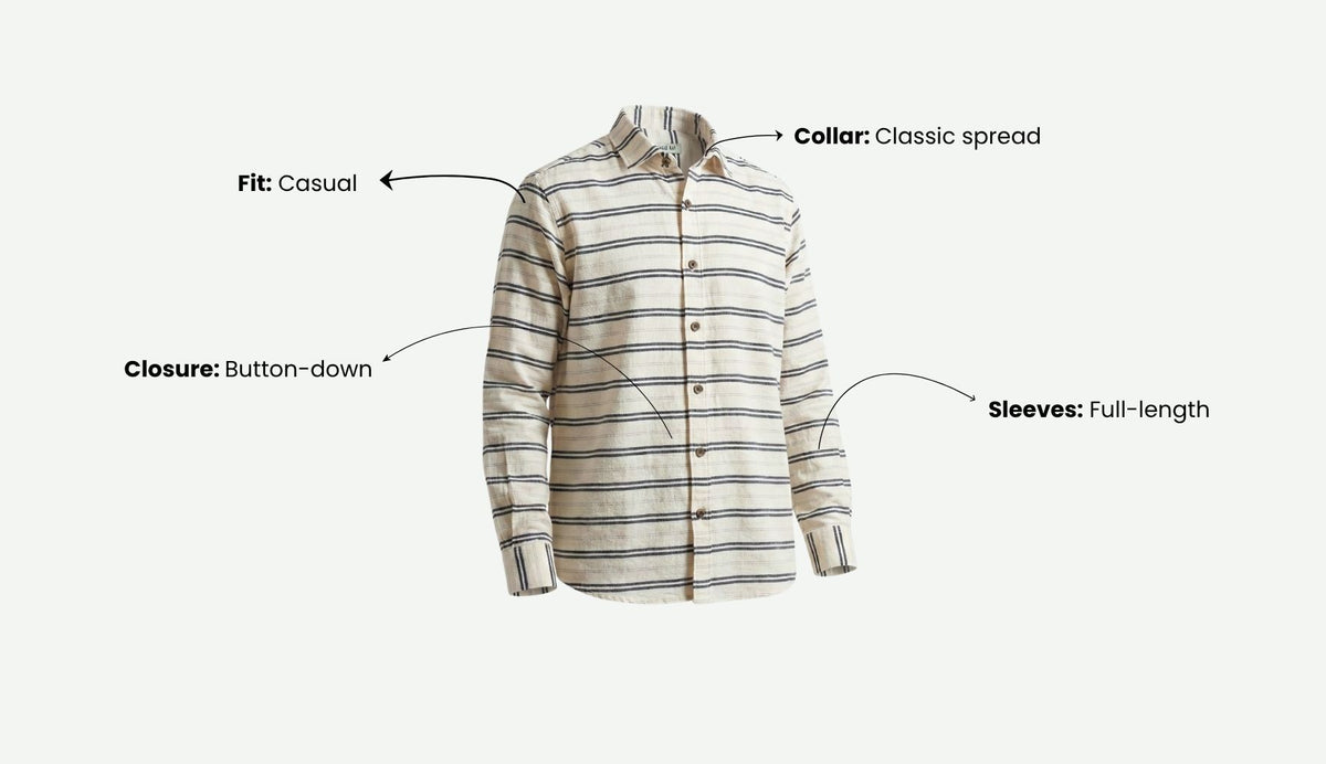 Striped White Shirt