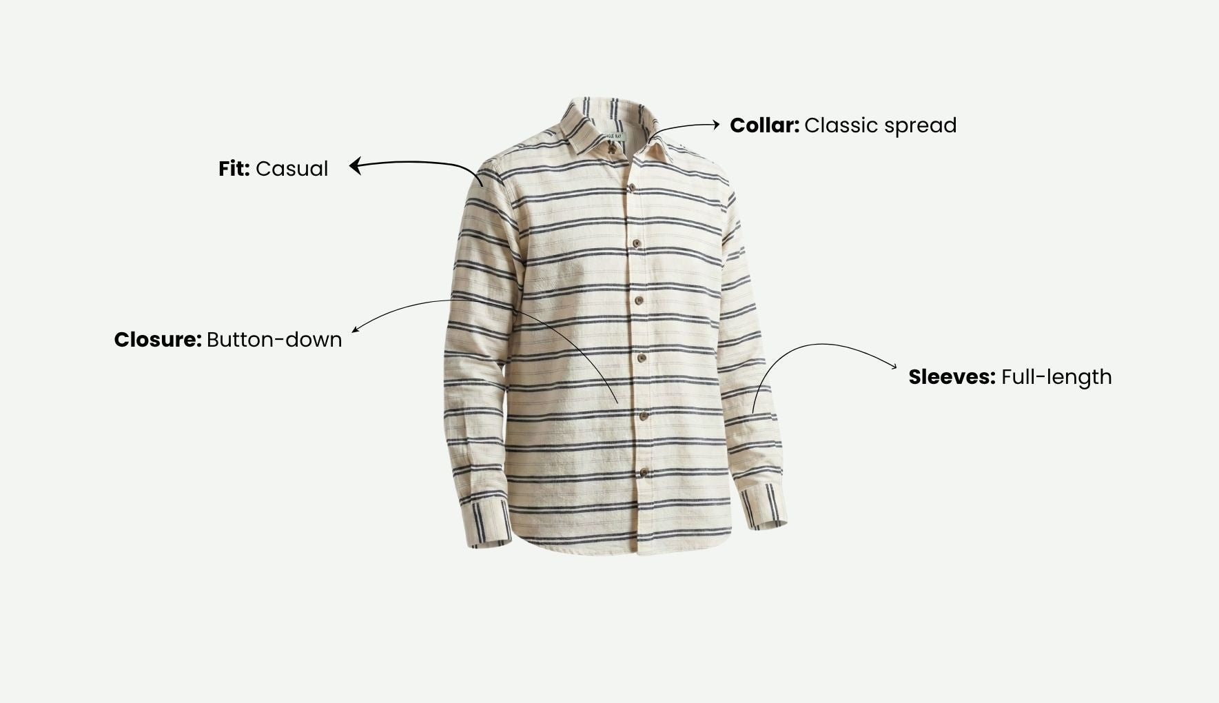 Striped White Shirt