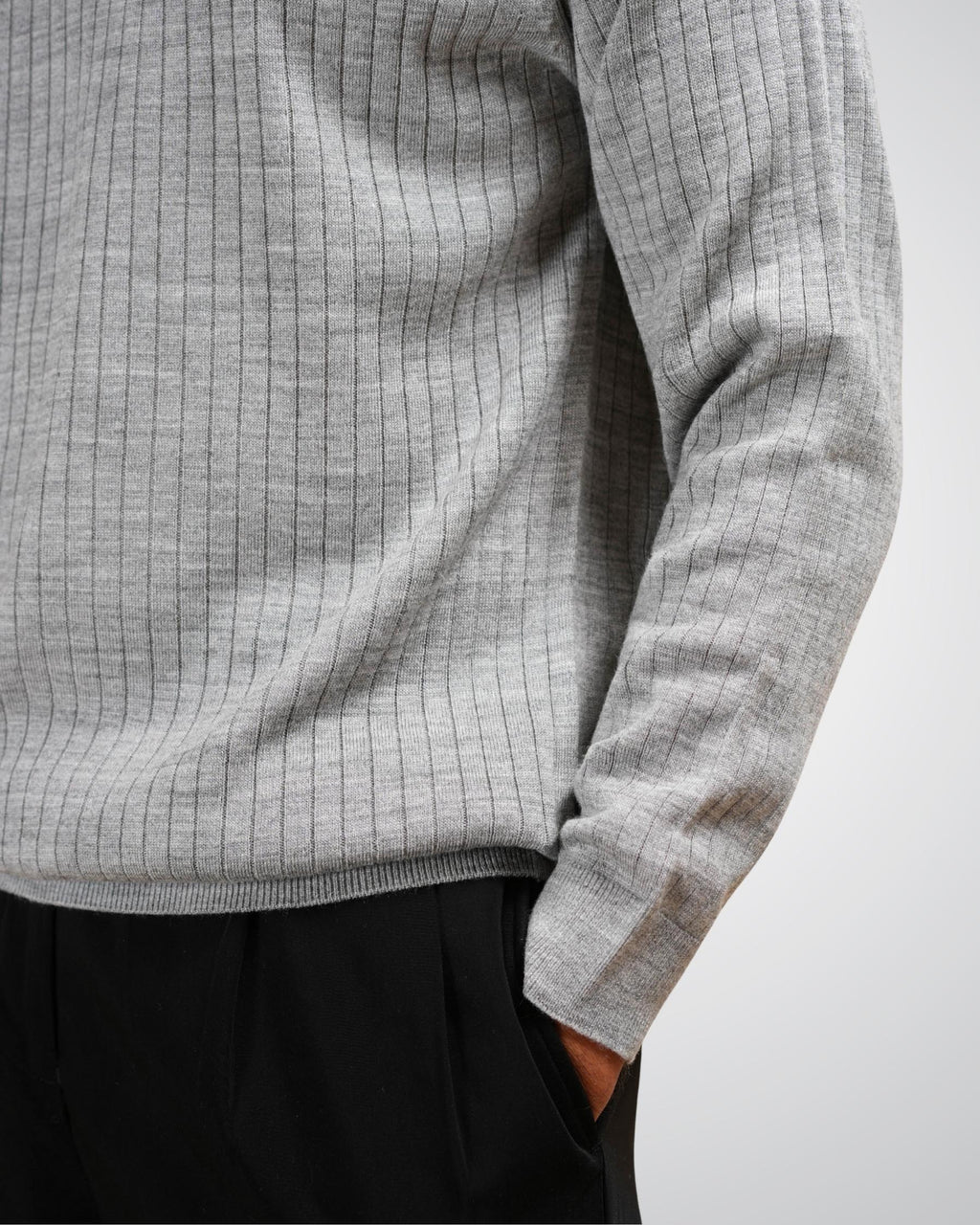 Core Zip Polo In Grey