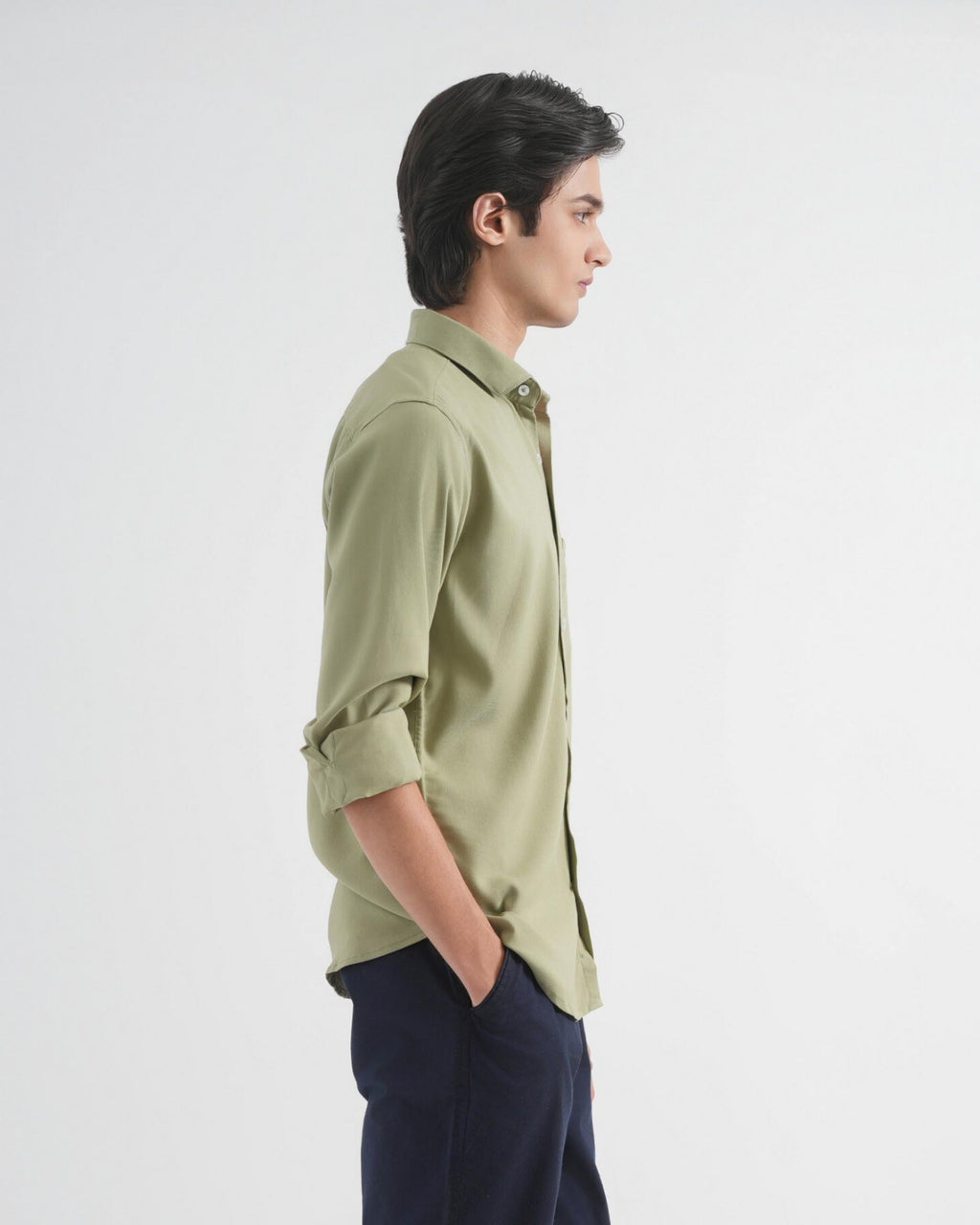 Coral Green Fluid Shirt