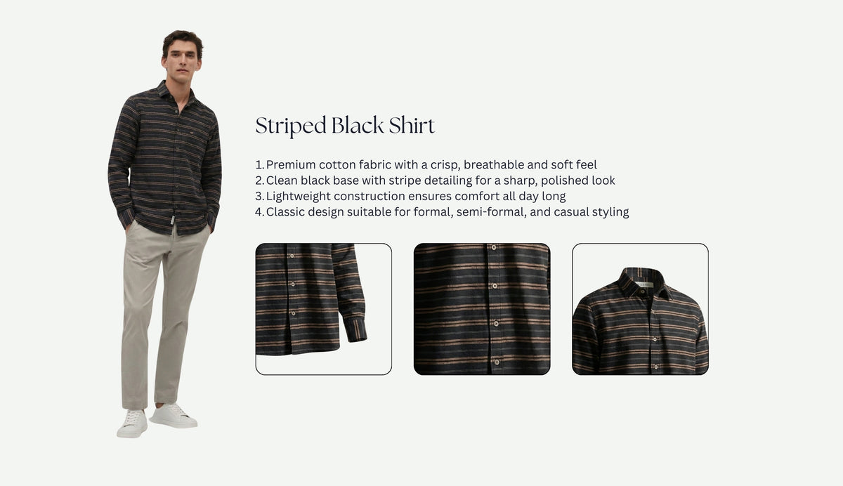 Striped Black Shirt