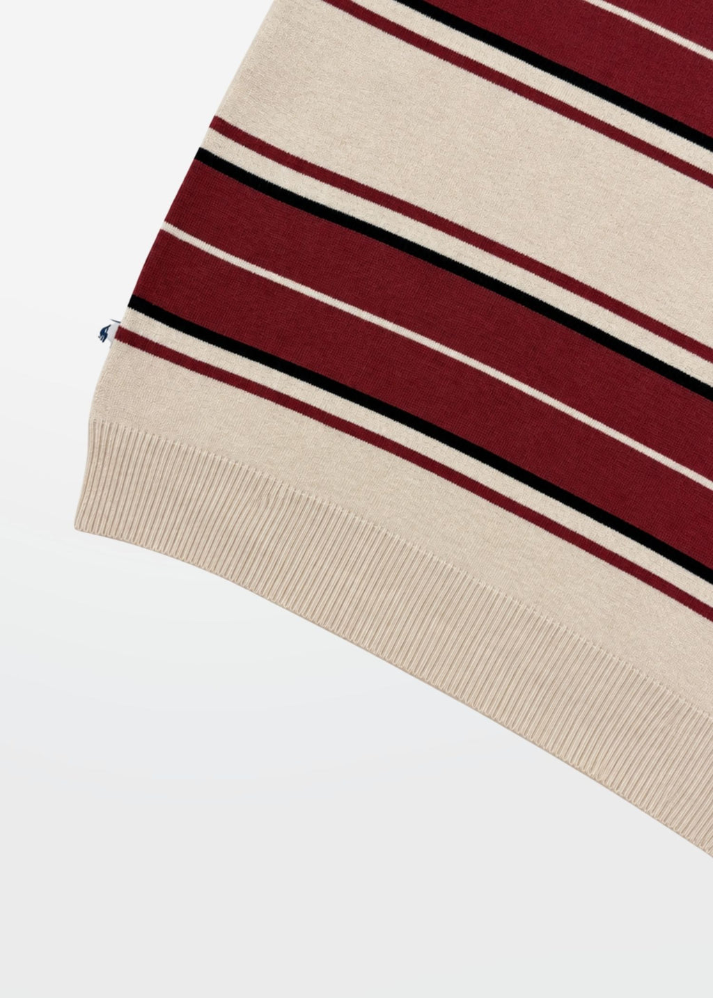 Multi Stripe Polo in Oat Burgundy — Men's Knit Polo | Eagle Ray
