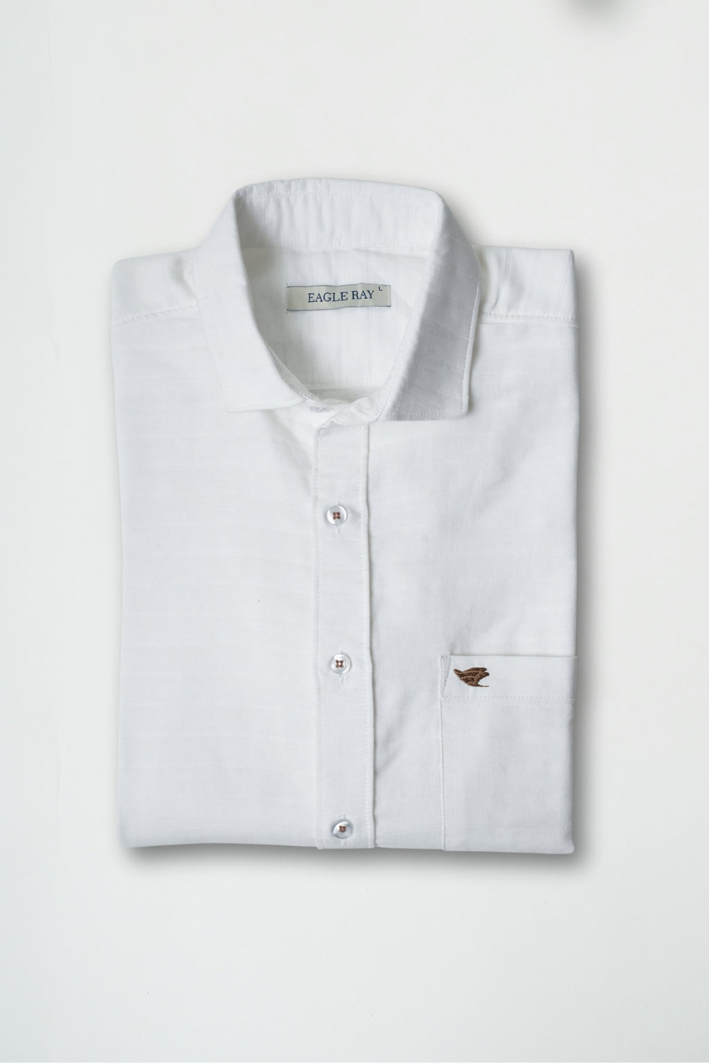 White Structured Cotton Shirt