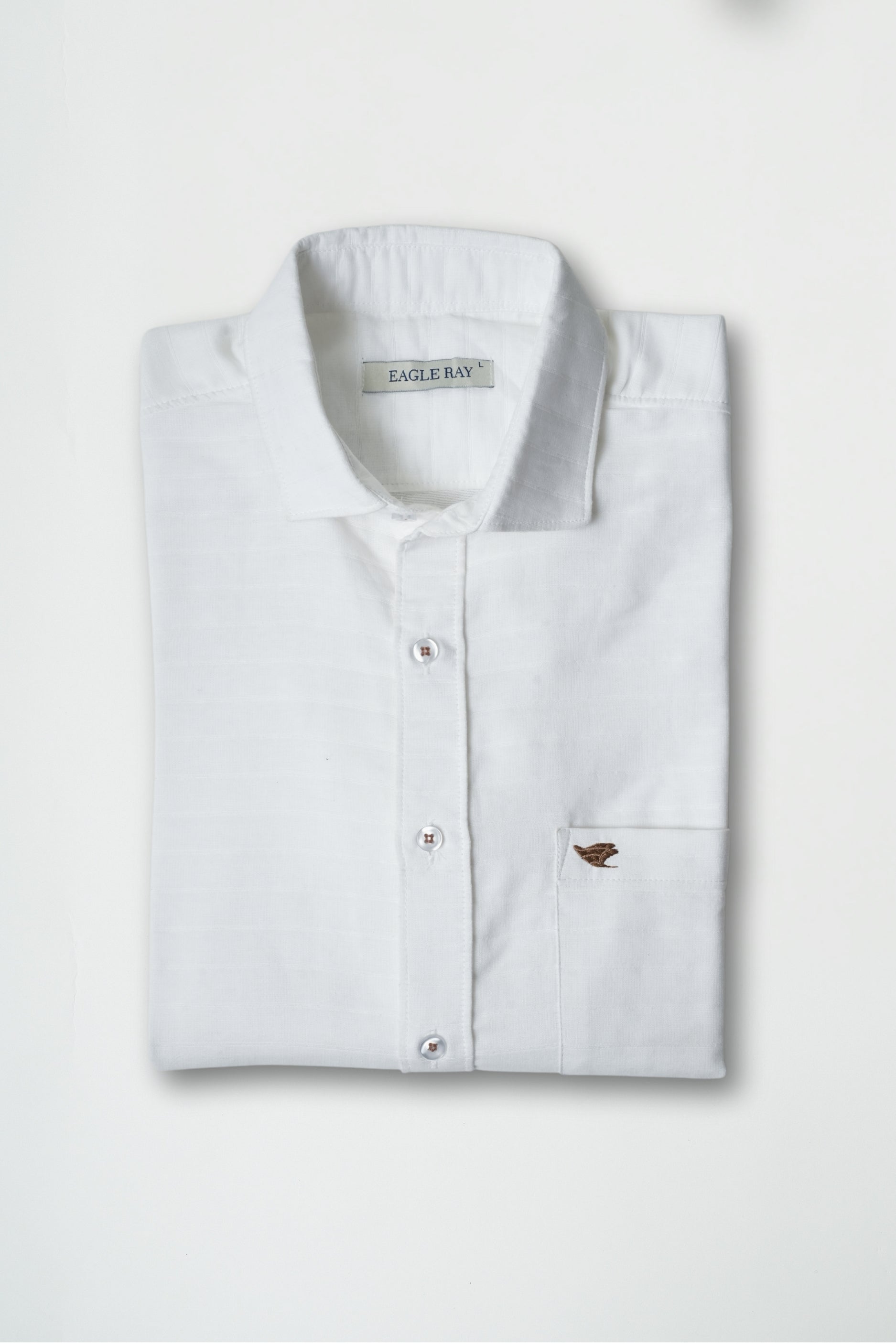 White Structured Cotton Shirt