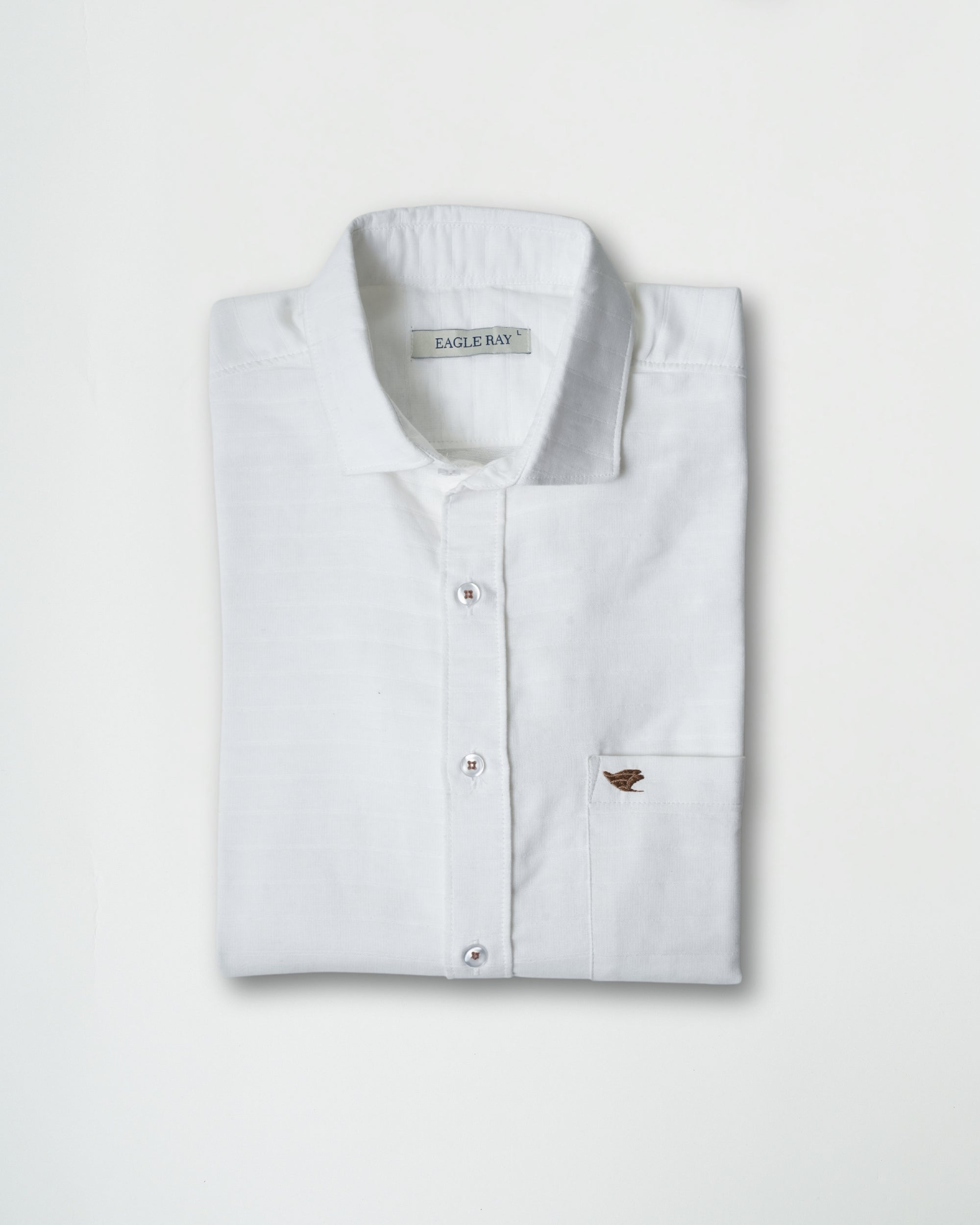 White Structured Cotton Shirt