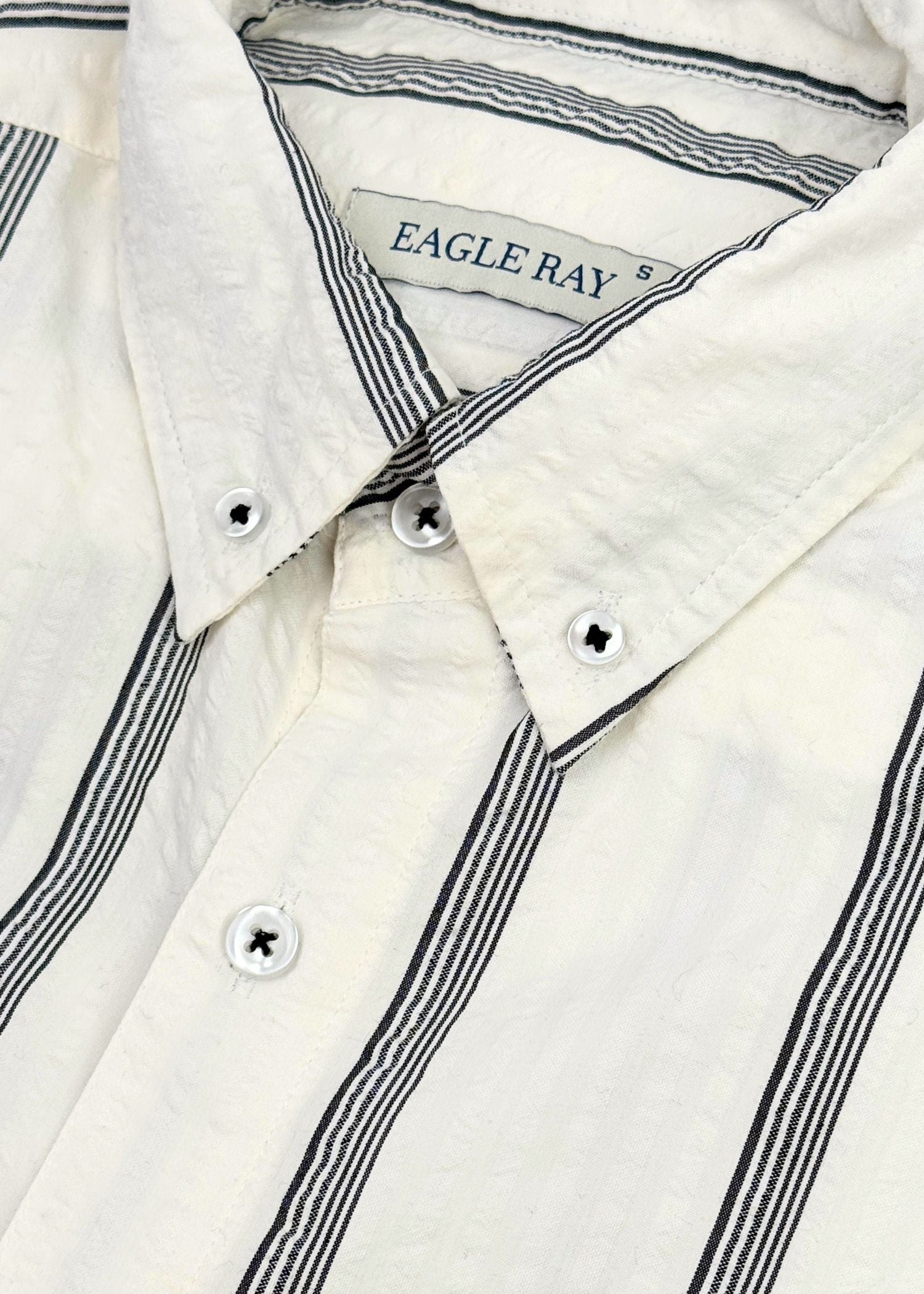 Ivory Stripe Textured Shirt