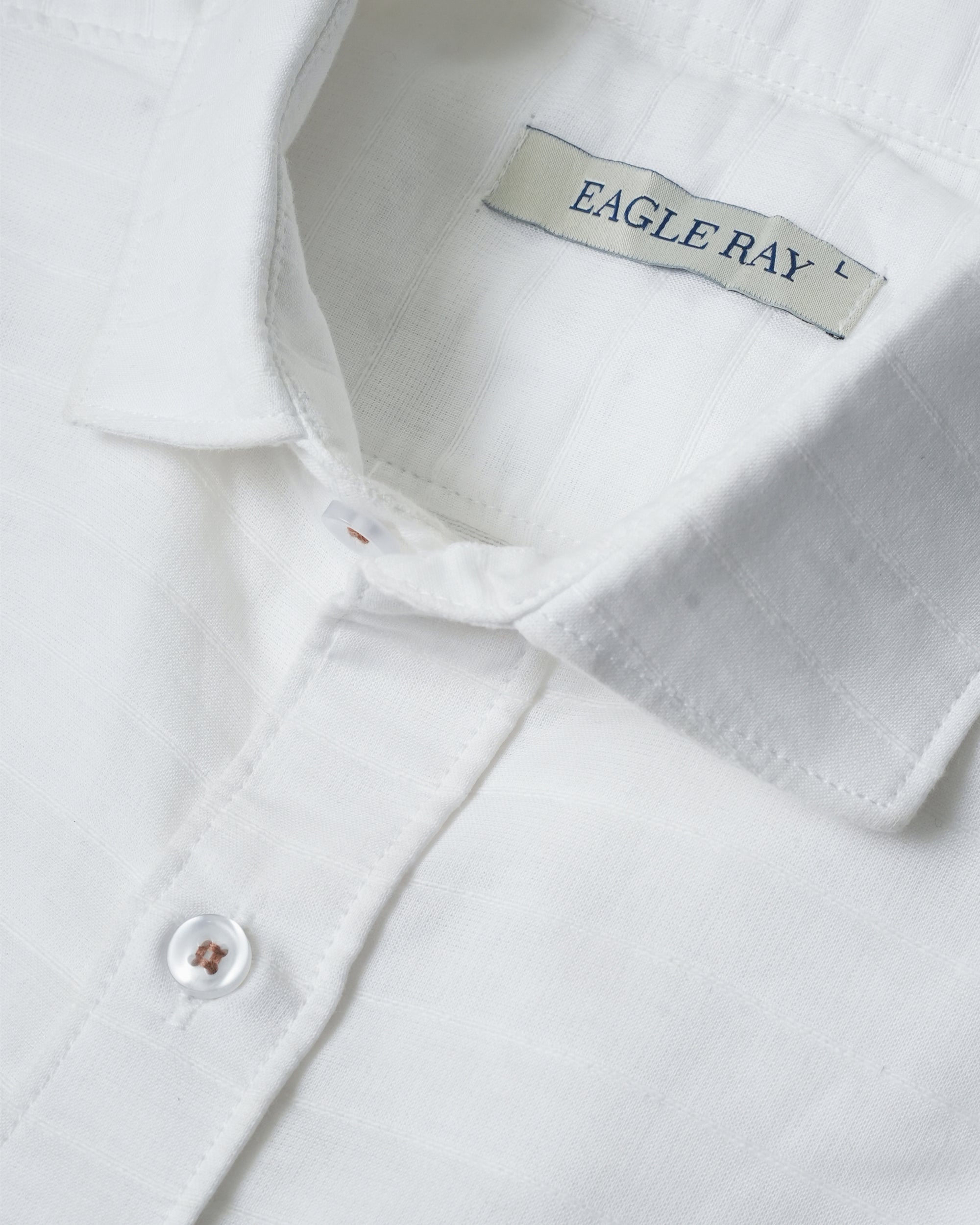 White Structured Cotton Shirt