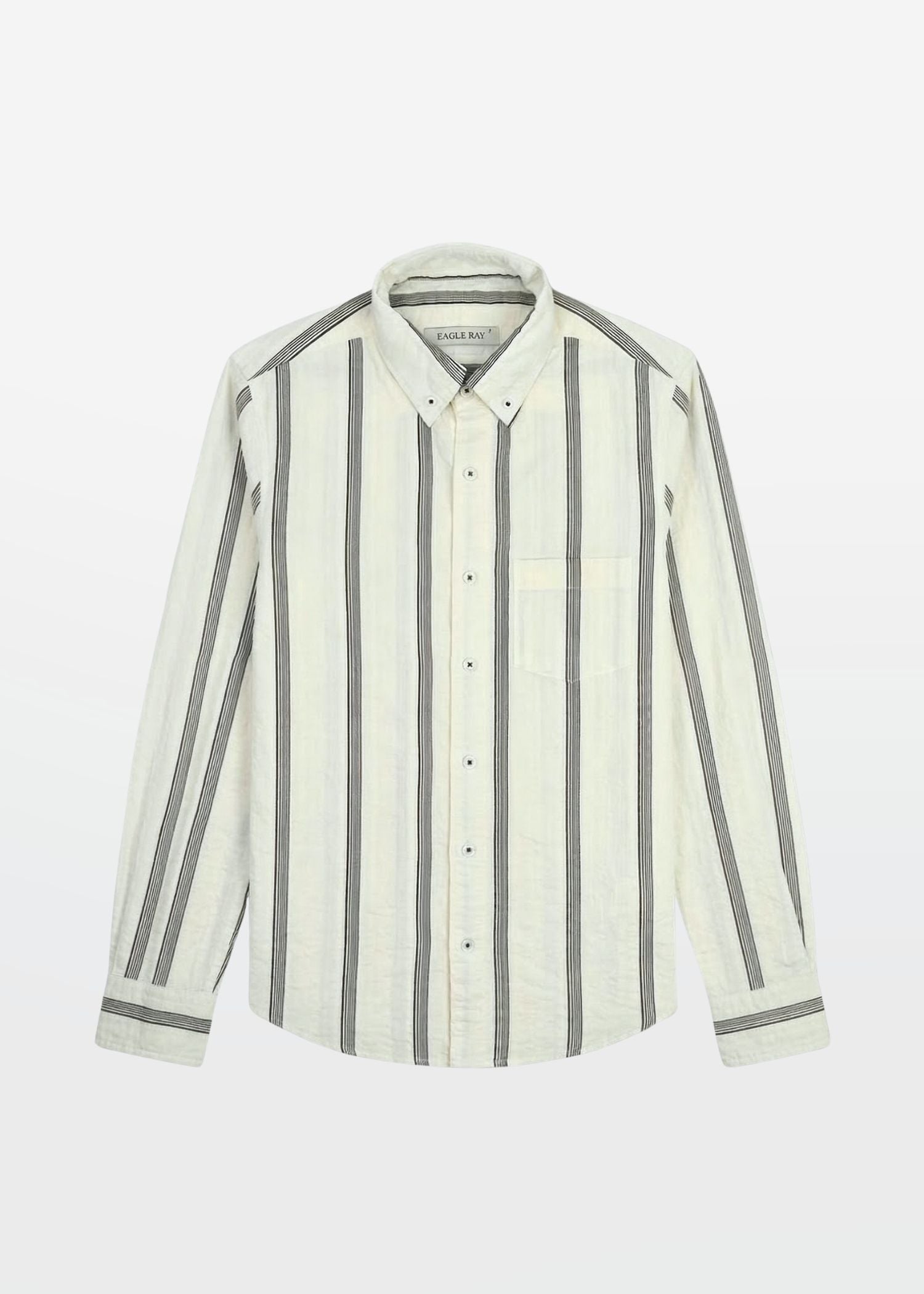Ivory Stripe Textured Shirt