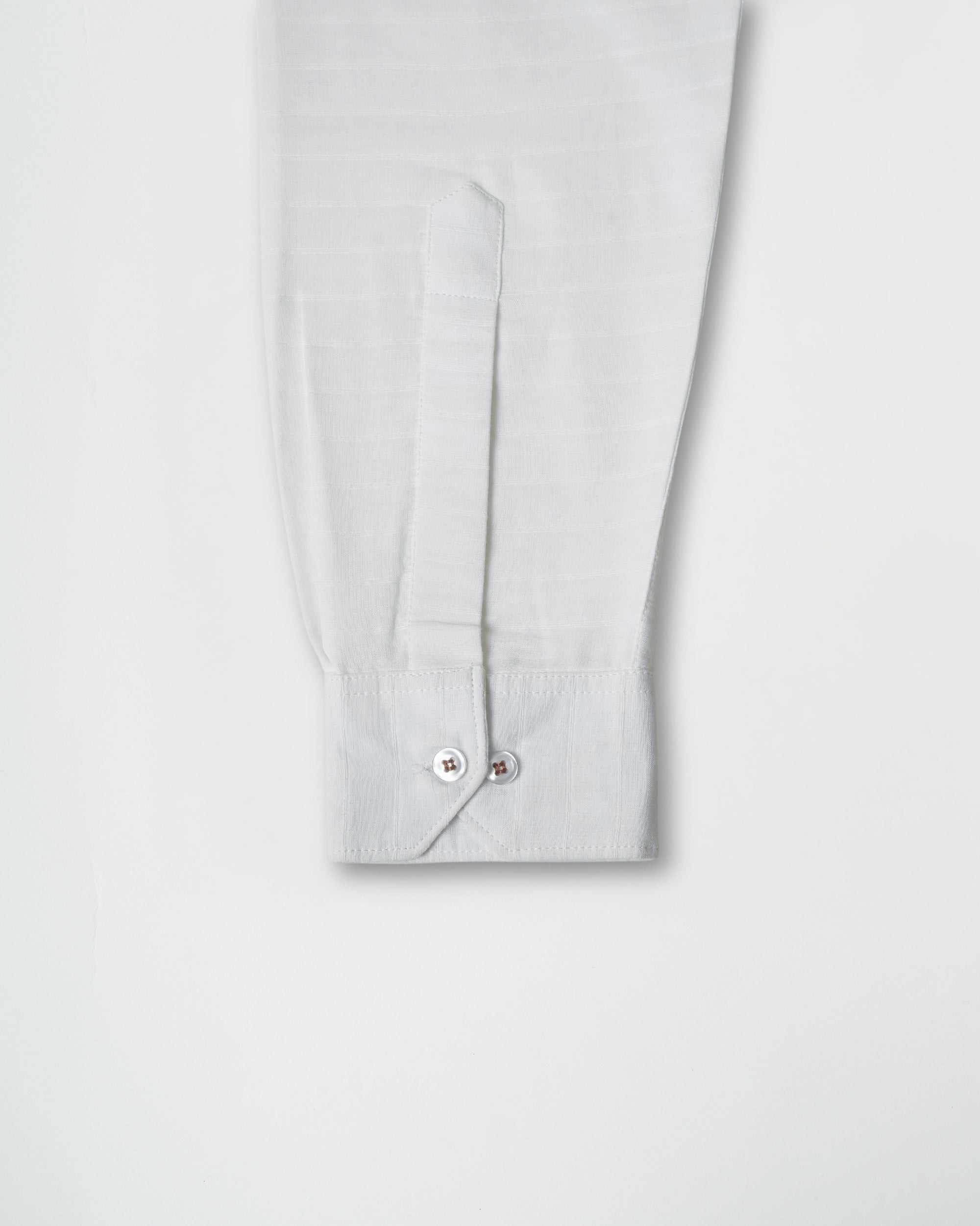 White Structured Cotton Shirt