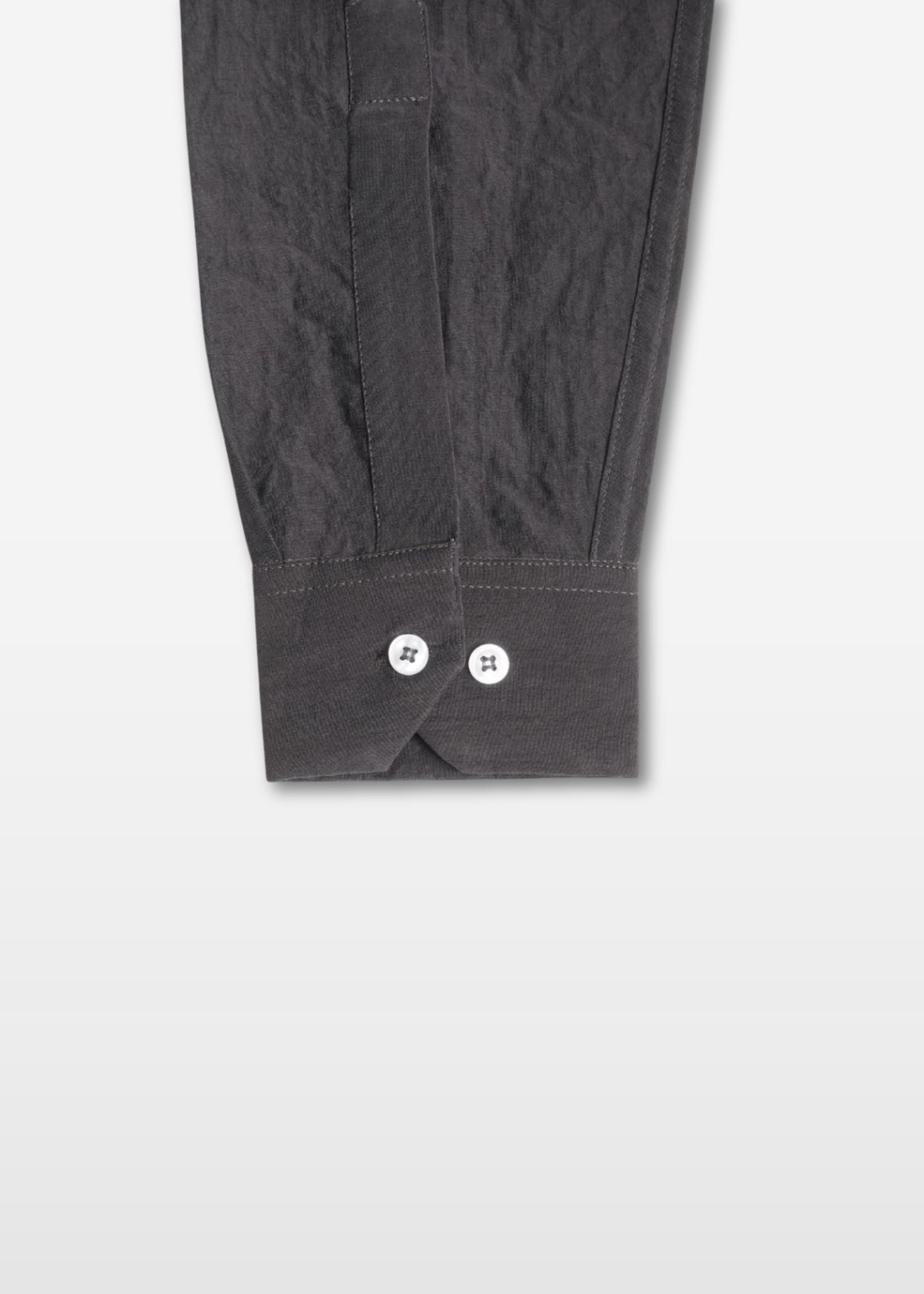 Dark Grey Crushed Cotton Shirt