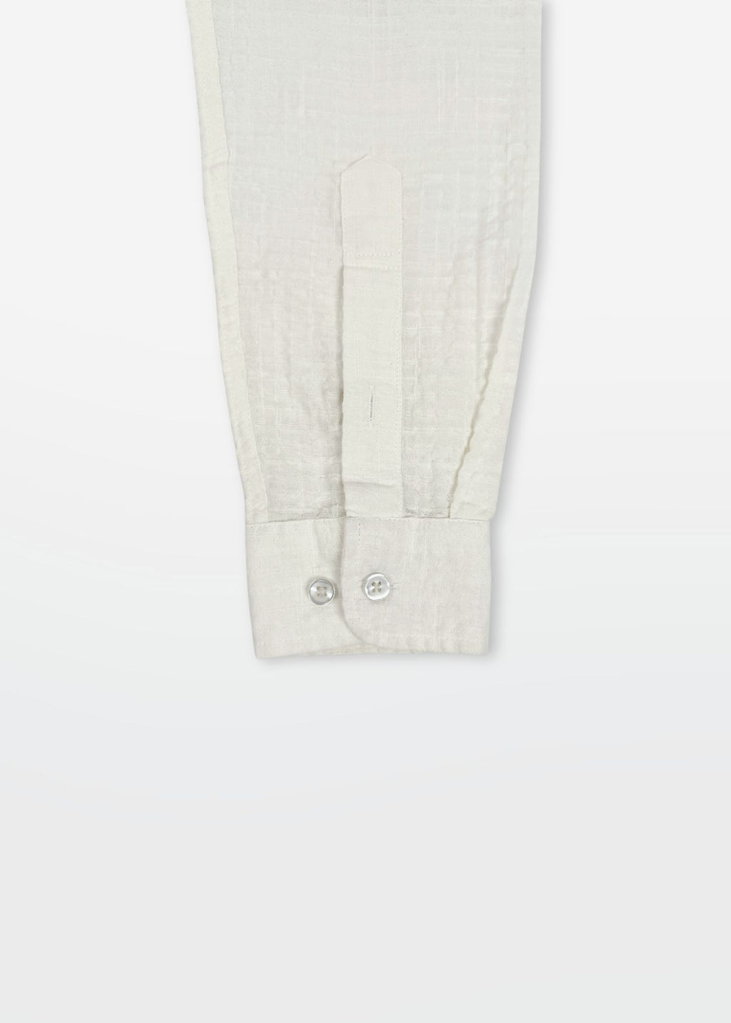 Textured Shirt in Ivory — Men's Textured Cotton Shirt | Eagle Ray