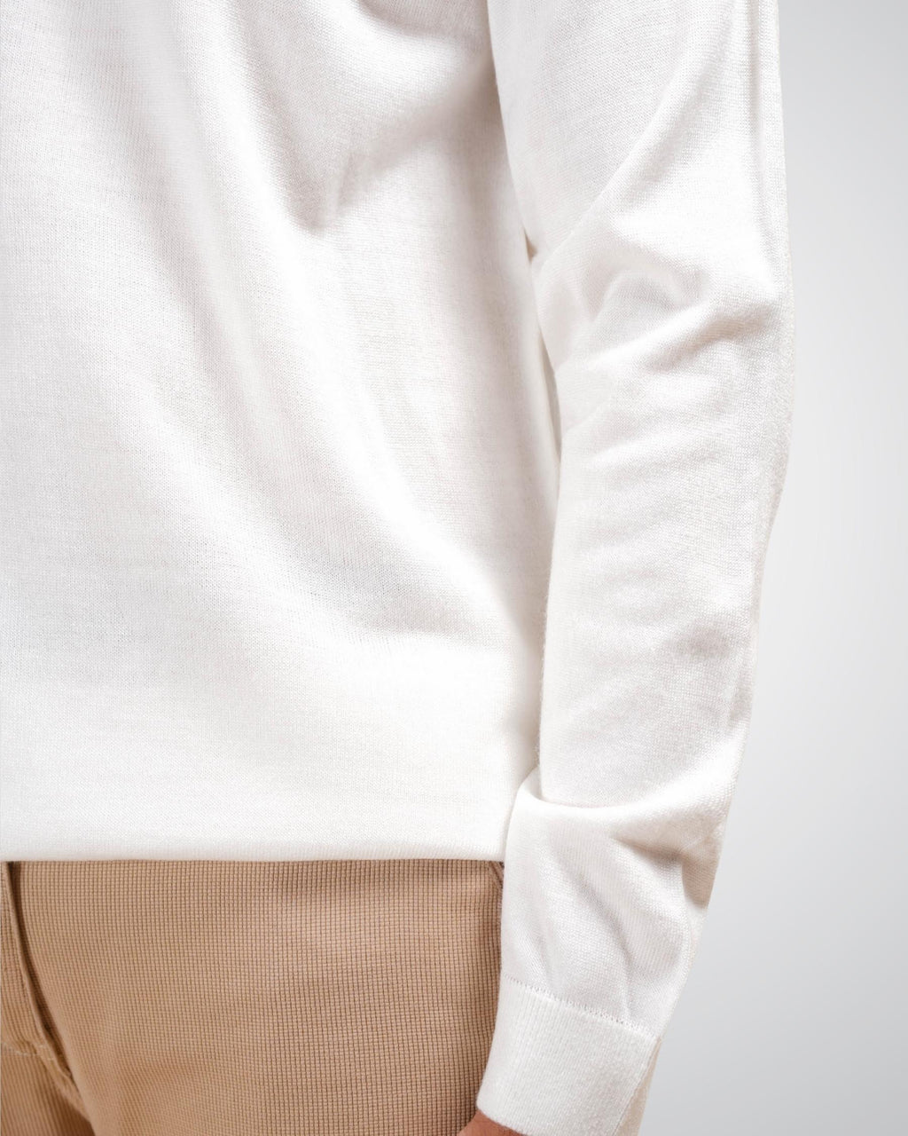 Luxe Polo in White Lilac