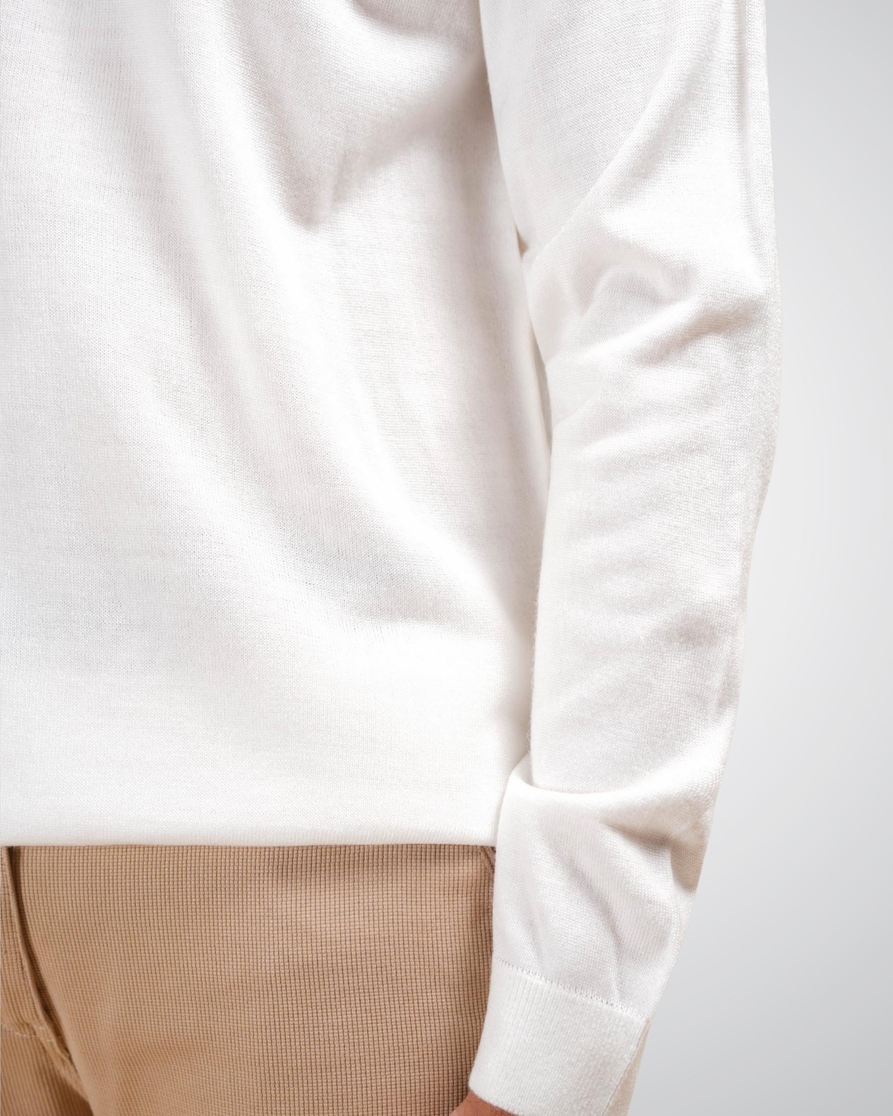 Luxe Polo in White Lilac