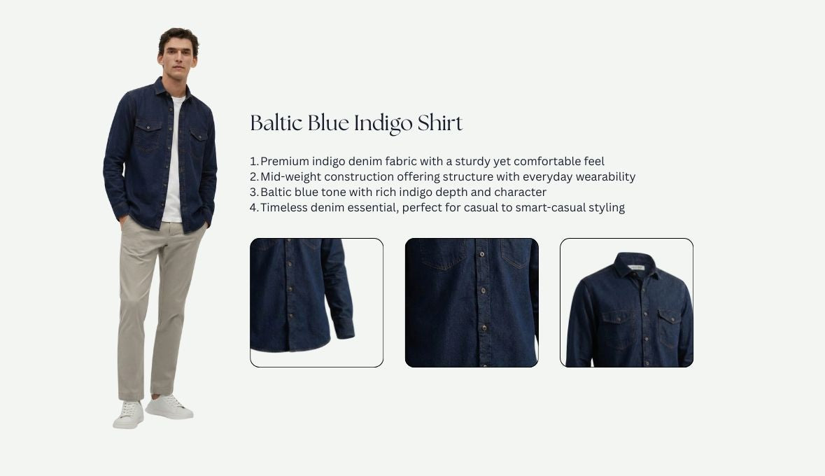 Baltic Blue Indigo Shirt