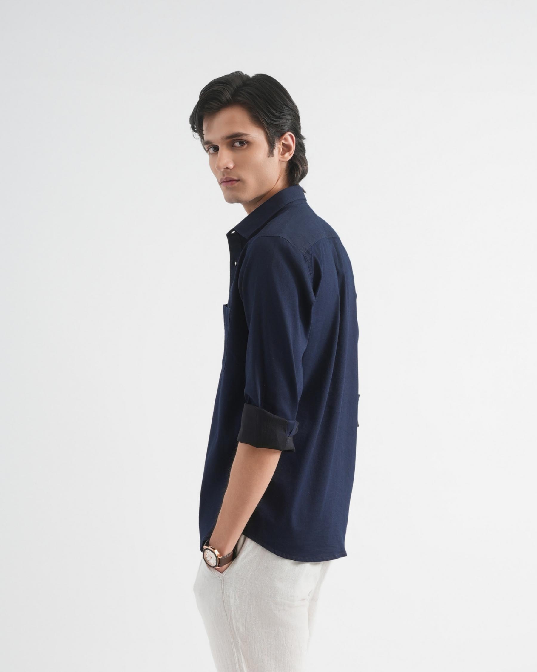 Space Blue Indigo Shirt