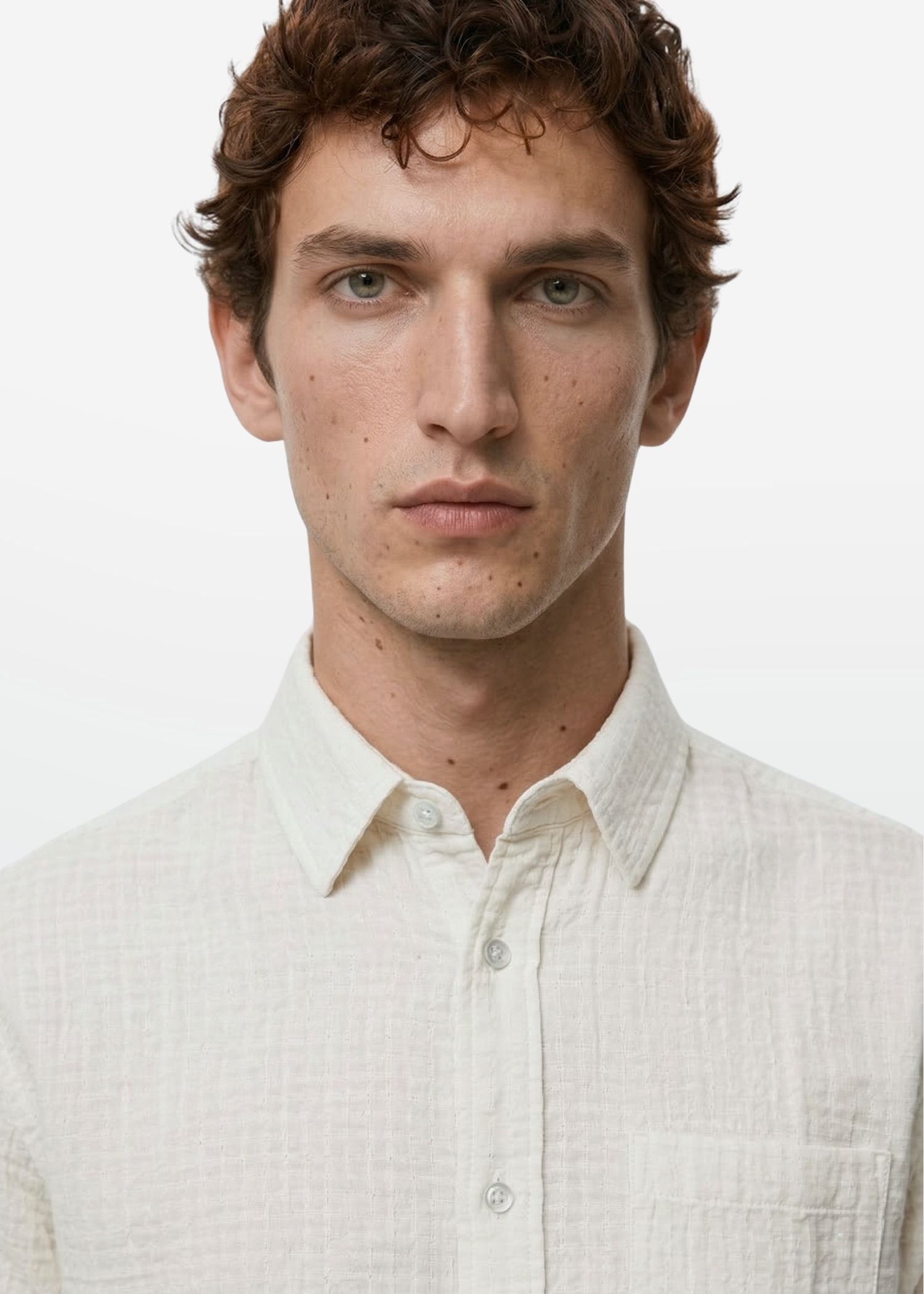 Ivory Textured Shirt