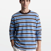 Full Sleeve Tee in Blue Brown
