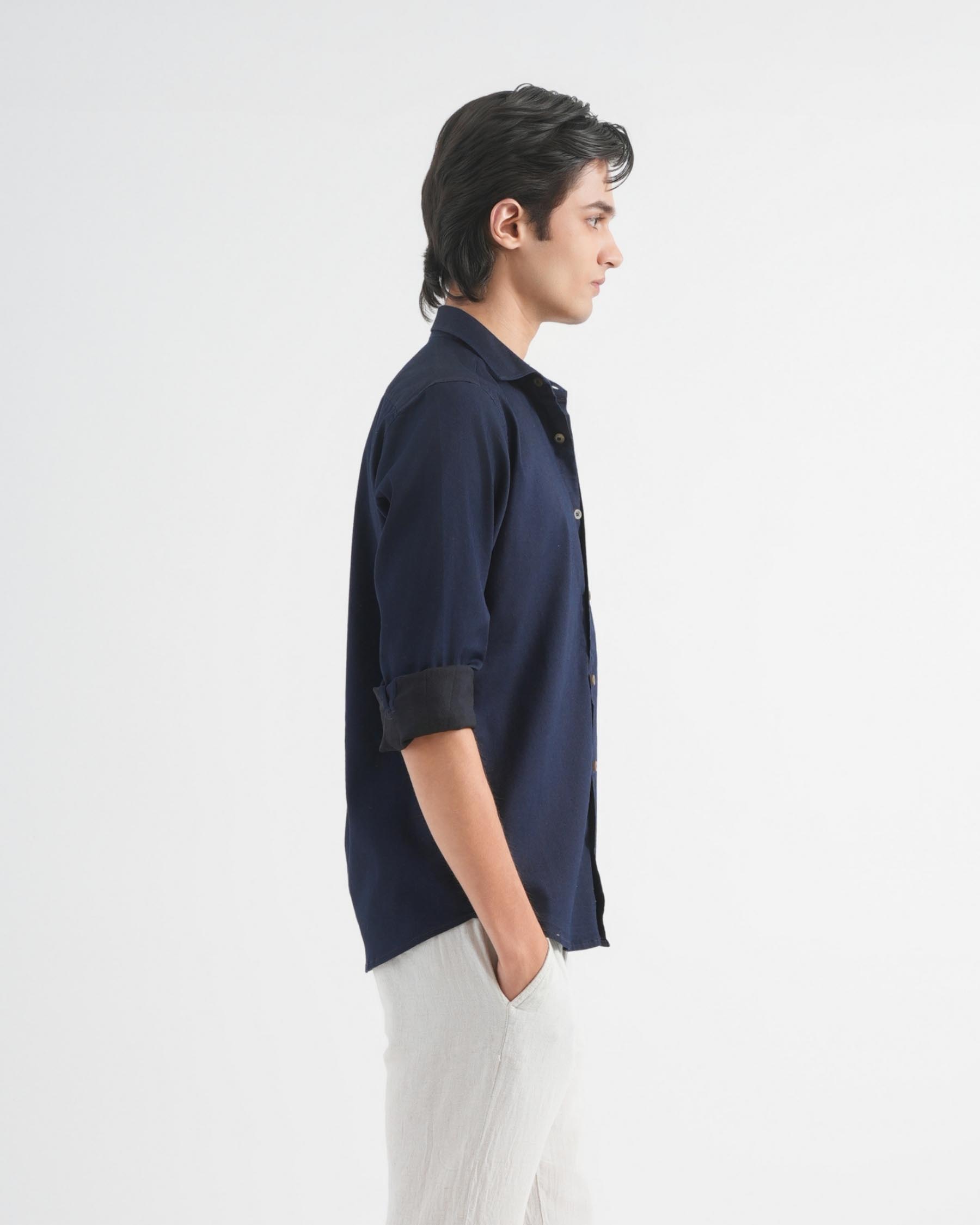 Space Blue Indigo Shirt