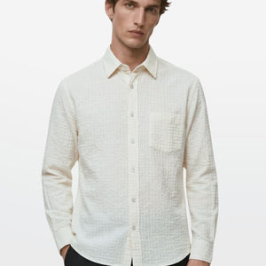 Ivory Textured Shirt
