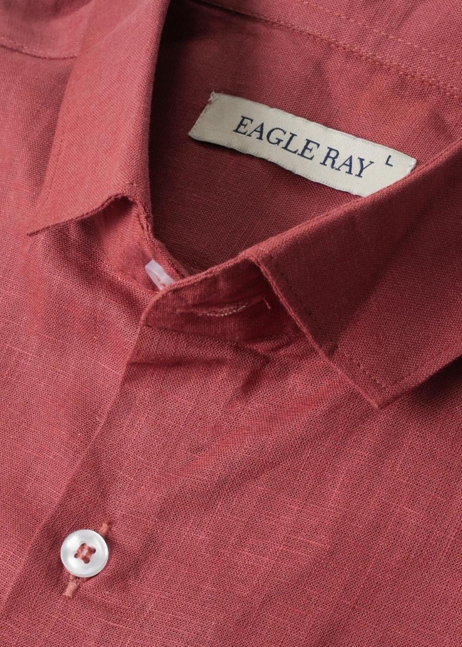 Dark Pink Lyocell Linen Shirt