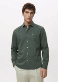 Lunar Green Crushed Cotton Shirt