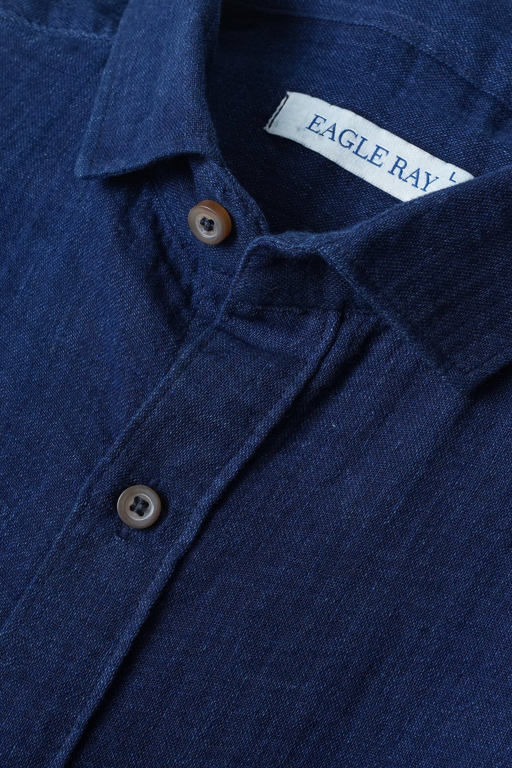 Nile Blue Textured Indigo Shirt
